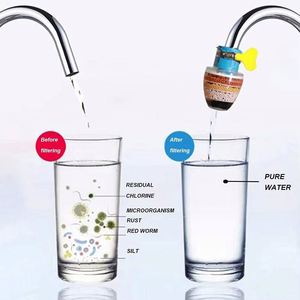 Wholesale Durable <b>Plastic</b> Six Layers Faucet Filter Splash-Proof Water Saving Mini <b>Tap</b> Purifier Use Without Electricity - Product Image 3
