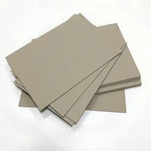 Fábrica al por mayor 0,9-3mm cartón gris reciclado pulpa de madera tablero de papel dúplex