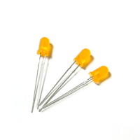 Diodes LED 2V à tête ronde, couleur orange, lentille diffuse, 600nm, 300mcd, 80mW, 60 degrés, éclairage orange, DIP 5mm