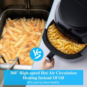 หม้อทอดไร้น้ำมันขนาด 6.5 ลิตร รุ่นโปร, หม้อทอดไร้น้ำมันอเนกประสงค์ขนาดใหญ่ 12-in-1 พร้อมตำราอาหาร, หม้อทอดไร้น้ำมันไฟฟ้าขนาดใหญ่ 7 ควอร์ต สำหรับครอบครัว - Product Image 3