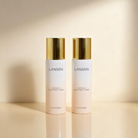 Flacon de soin de la peau en verre dégradé de luxe 100 ml avec bouchon doré, flacon vide pour toner, sérum, emballage cosmétique