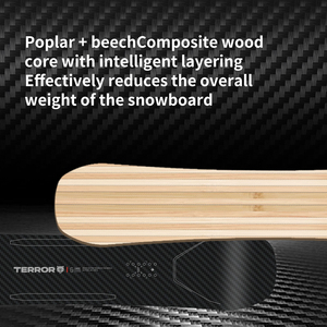 Planche à neige en fibre de carbone |   Flex 6 All-Mountain Twin Tip |   Fabricant de snowboards sur mesure OEM/ODM CARBON 9.0 PRO - Product Image 4