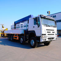 Nouveau camion-grue mobile SINO HOWO de 15 tonnes de Chine, camion 8X4 avec grue à flèche télescopique à vendre