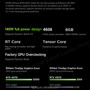 Thương hiệu mới Lenovo chơi game máy tính xách tay Legion y9000p Intel Core I9-14900HX 32GB 1TB 8g-rtx4070 240Hz 16inch eSports PC máy tính máy tính xách tay - Product Image 4