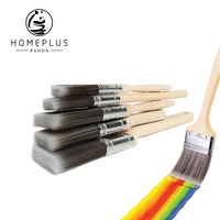 Fabriqué en Chine, qualité supérieure, 5 tailles, pinceaux en fibres synthétiques PET avec manche en bois, DIY OEM