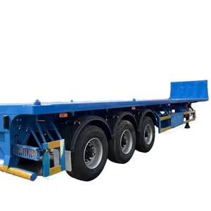 3 Achsen 40 Fuß Container-Flatbed-Semi-Anhänger zu verkaufen