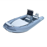 Bateau pneumatique pliable en fibre de verre Hypalon avec moteur à jet pour la pêche, vendu par Alu