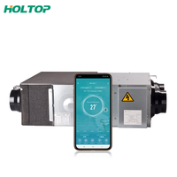 Système de ventilation à récupération de chaleur avec ventilateur d'évacuation 350 m3/h, unité de ventilation à air frais à haute efficacité
