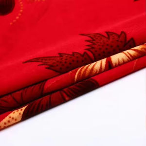 Personnalisé 100% Polyester <span class=keywords><strong>Pas</strong></span> <span class=keywords><strong>Cher</strong></span> <span class=keywords><strong>Rouge</strong></span> Style Africain <span class=keywords><strong>Velours</strong></span> <span class=keywords><strong>Tissu</strong></span> Tissé Fleur Imprimé 5000 <span class=keywords><strong>Tissu</strong></span> <span class=keywords><strong>Velours</strong></span> pour La Maison Déco ou Vêtements - Product Image 3