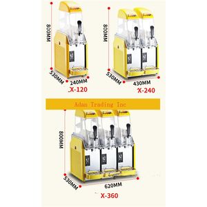 เครื่องทำน้ำโคลนอัตโนมัติเชิงพาณิชย์220V เครื่องดื่มแช่แข็งน้ำแข็งแกรนิตสภาพใหม่คุ้มค่ามาก! - Product Image 4