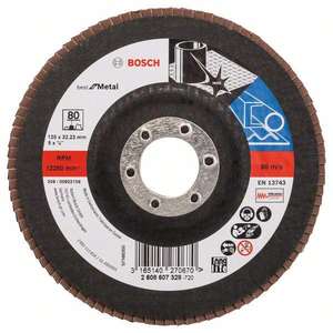 BOSCH - 2608607323 Disque à lamelles X571 ''Meilleur pour le métal'', droit-EAN 3165140270243 ABRASIVES - Product Image 1