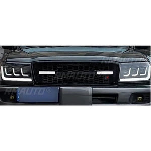 Grille de pare-chocs LED décorative pour voiture, kit carrosserie, grille de pare-chocs avant pour Toyota Land Cruiser LC100 1998-2007, extérieur - Product Image 3