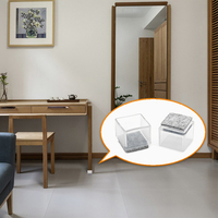 Embouts de protection pour pieds de chaise de bureau, transparents, en option, super solides, ovales, pour pieds de table et de chaise