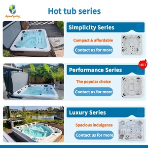 Aquaspring Factory Spa Jacuzzi, Bain à remous d'intérieur pour jardin, pour 4 personnes, Baignoire spa ronde extérieure, Jacuzzi extérieur - Product Image 4