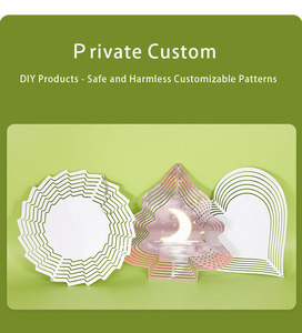 Vente en gros de moulinets à vent DIY par sublimation pour la décoration de jardin, moulinets à vent ronds de 10 pouces pour la décoration de jardin - Product Image 6