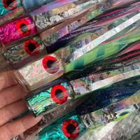 Leurres de pêche à la ligne pour gros poissons, en résine de haute qualité, avec ailes lestées et queue en forme de jupe, pour la pêche au marlin