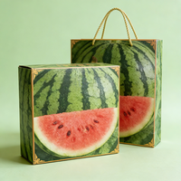 Boîtes d'emballage en carton ondulé écologiques pour l'expédition de fruits, conception personnalisée de boîtes cadeaux imprimées pour cerises et bananes