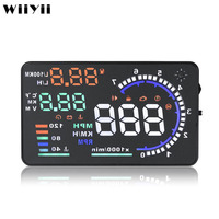 A8 Smart Digital Speedometer OBD2 Diagnostic HUD Projector Head-Up Display untuk Keamanan Mobil Akses Kunci Otomatis