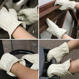 Gants de conduite en cuir respirants personnalisables de haute qualité pour hommes doux et confortables pour la sécurité gants de conduite en gros - Product Image 4