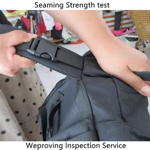 Outdoor equipment tent/backpack inspection service | quality control service | inspector test report