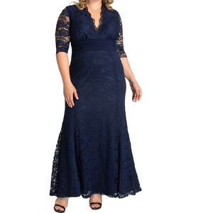 <span class=keywords><strong>Abiti</strong></span> da <span class=keywords><strong>sposa</strong></span> eleganti stile Vintage vita a mezza manica con collo a V Maxi pizzo per festa di nozze <span class=keywords><strong>taglie</strong></span> forti <span class=keywords><strong>abiti</strong></span> da festa - Product Image 3