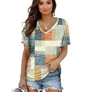 T-shirts Oversize Essentiels d'Été pour Femmes – Vente en Gros, Polyester/Coton, Col Rond, Respirants, Séchage Rapide, Mode Streetwear - Product Image 1