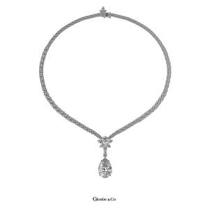 Colgante de Diamante Moissanita Sintético (Cultivado en Laboratorio) de Cristal Vietnamita para Mujer, Forma de Pera, 4×6 mm-13×18 mm - Product Image 3