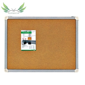Proveedor Muebles escolares Aula Pizarra de corcho Publicidad Boletín Tablón de anuncios con marco de aluminio y cerradura - Product Image 1
