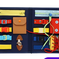 Jouets sensoriels éducatifs Montessori en feutre, sac d'activités pour bébé, planche d'activités pour tout-petits et vente en gros