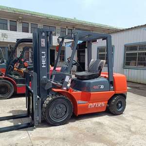 <b>Used</b> High Quality Heli Diesel Counterbalance Forklift 3 Ton FWD Rough Terrain with Isuzu Origin Engine - Product Image 2