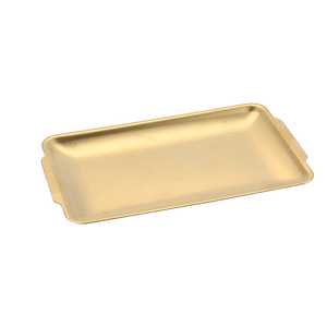 <span class=keywords><strong>Assiette</strong></span> rectangulaire en acier inoxydable 304 doré et argenté, <span class=keywords><strong>assiette</strong></span> à collation vintage, plateau de restaurant, vaisselle de cuisine, assiettes à <span class=keywords><strong>dessert</strong></span> et barbecue - Product Image 6