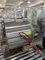 Huada GKF Hochtemperatur- und Hochfeuchtigkeitsbeständiger Axialventilator Edelstahl-Kanal Aluminiumflügel Kugellager Starker Wind