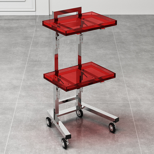 Internet celebrity hair salon cart stainless steel hair salon <b>tool</b> vehicle hair cutting and styling <b>tool</b> foldable - Product Image 1