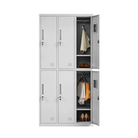 Armoire de rangement autoportante en acier - Solution de rangement personnelle verrouillable pour appartement, chambre, maison (usage B2B)