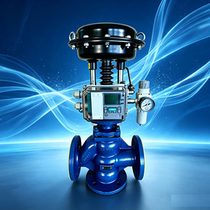 Válvula de Control de Derivación de Tres Vías, Accionada Neumáticamente, con Brida, para Servicio de Regulación y Derivación de Agua - Product Image 6