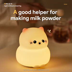 Nouvelle conception, mini <span class=keywords><strong>veilleuse</strong></span> pour enfants en silicone en forme de <span class=keywords><strong>chat</strong></span>, rechargeable par USB - Product Image 5