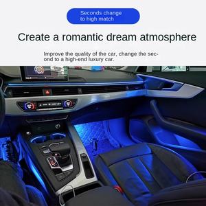 Lampe d'ambiance 64 couleurs pour <span class=keywords><strong>Audi</strong></span> A6L A4 A5 A3 Q5L A8 Q2L Q3 Q7 Éclairage intérieur automatique spécial pour véhicule - Product Image 3