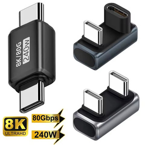 Conector de Carga USB4.0 PD240W 8K60Hz para Adaptador en Ángulo Recto en Forma de U <span class=keywords><strong>USB</strong></span> <span class=keywords><strong>C</strong></span> <span class=keywords><strong>OTG</strong></span> de Alta Velocidad de 80Gbps para Macbook Phnoe15/16 - Product Image 1