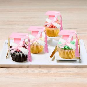 Mini gorros <span class=keywords><strong>de</strong></span> graduación negros <span class=keywords><strong>con</strong></span> borlas rosas, cubiertas <span class=keywords><strong>de</strong></span> papel para cake pops <span class=keywords><strong>con</strong></span> diseño <span class=keywords><strong>de</strong></span> <span class=keywords><strong>gorro</strong></span> <span class=keywords><strong>de</strong></span> graduación para decoraciones <span class=keywords><strong>de</strong></span> fiestas <span class=keywords><strong>de</strong></span> graduación - Product Image 4