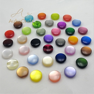Boutons de <span class=keywords><strong>couture</strong></span> fantaisie nacrés pour Cheongsam DIY, boutons invisibles en résine pour vêtements, boutons en verre transparent pour manteau - Product Image 2