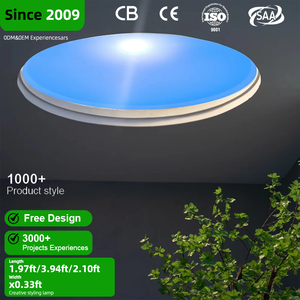 Lumière LED Intelligente Ciel Bleu, Puits de Lumière Artificiel Ciel Clair pour Salon, Bureau, Étude, Salle de Bain, Lumière du Soleil Naturelle - Product Image 1