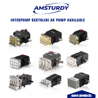 Pompe à haute pression triplex 100 bar 11 lpm W98 WS98 WBL1111 130 bar 1900 psi 2,1 GPM pour lavage de voitures Ar Pump Interpump Bertolini