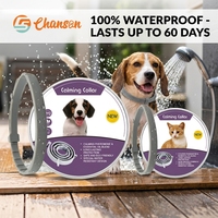 Collier apaisant CHANSON en gros pour chats et chiens, à ingrédients naturels, réglable, à la lavande, pour réduire l'anxiété et favoriser le calme