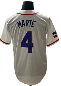 Camiseta de Béisbol de la República Dominicana 2026, Edición Local, <span class=keywords><strong>Blanca</strong></span>, Bordada # 22 <span class=keywords><strong>Soto</strong></span> # 27 Guerrero Jr # Ropa Deportiva Informal 23 Tatis Jr - Product Image 6