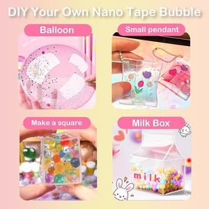 Nano Tape <b>Bubble</b> DIY Kit,Squishy Making Craft Set for Kids to Create,Inflate &Decorate Colorful <b>Bubbles</b>,Creative Activity & Gift - Product Image 4