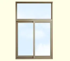 China Suppliers Special Design Tempered Glass Double Panels PVC Sliding Window Casement Window