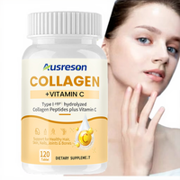 Collagène marin OEM Ausreson et vitamine C complément de produit de soin de la peau biologique pilule de blanchiment de la peau comprimé de collagène de vitamine C