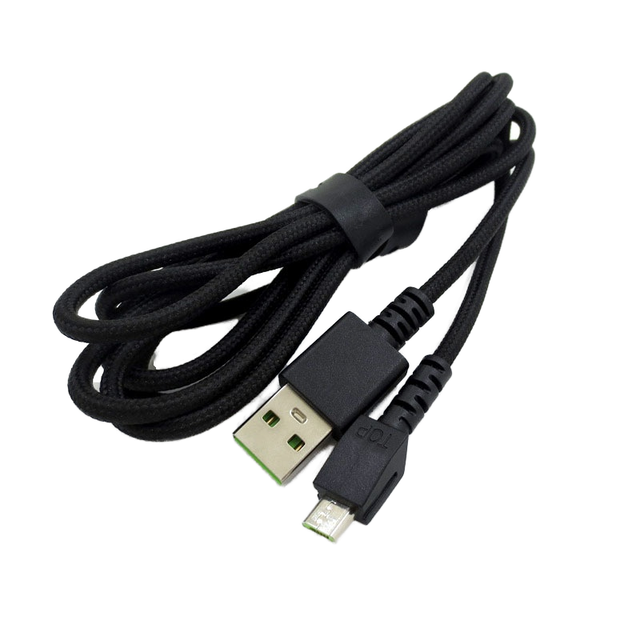 1.8m Micro-USB Nylon Charge Cable for Razer Wireless Mouse Naga Pro Death ADDER V2 Viper ULTIMATE Basilisk Ultimate