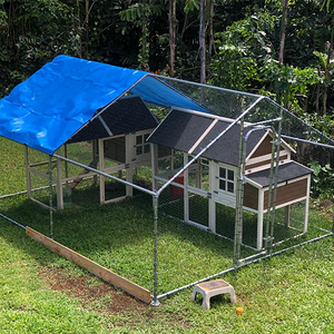 25mm Waterproof and UV Resistant Mesh Chicken Coop with <strong>Run</strong> - Product Image 6