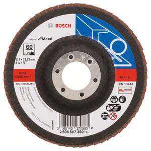BOSCH - 2608607352 Disque à lamelles X551 ''Expert for Metal'', coudé-EAN 3165140270908 ABRASIVES - Product Image 1